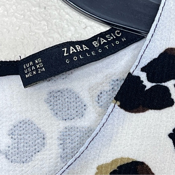 Zara Animal Print Side Stripe Top - Picture 9 of 11